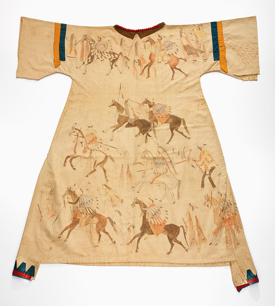 An 1880 Hunkpapa Lakota dress is part of the National Museum of the American Indian collections.